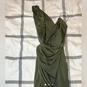 SOLD - OhPolly - Midi Olive Dress - Size 4